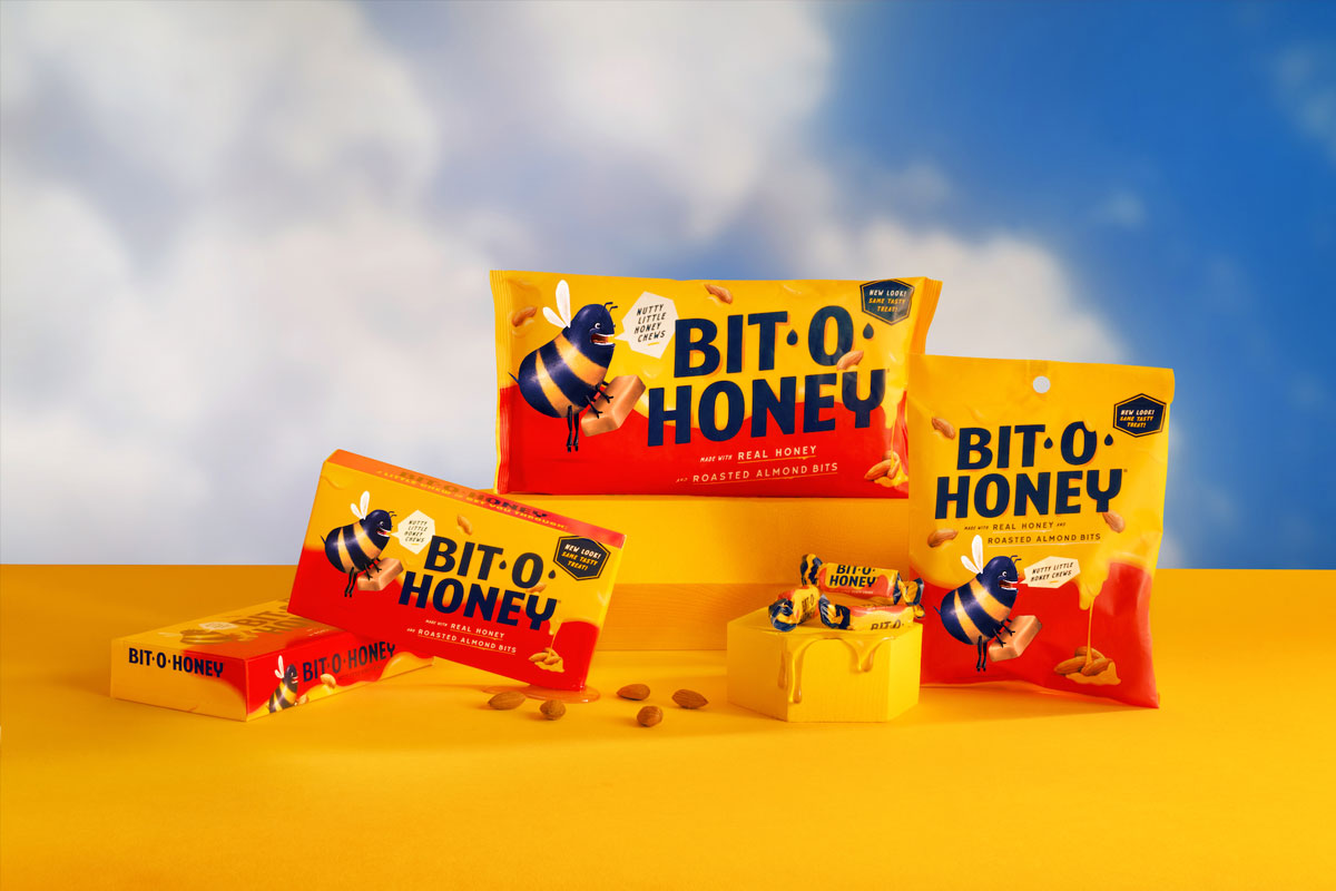 Bit-O-Honey坚果蜂蜜口味包装设计
