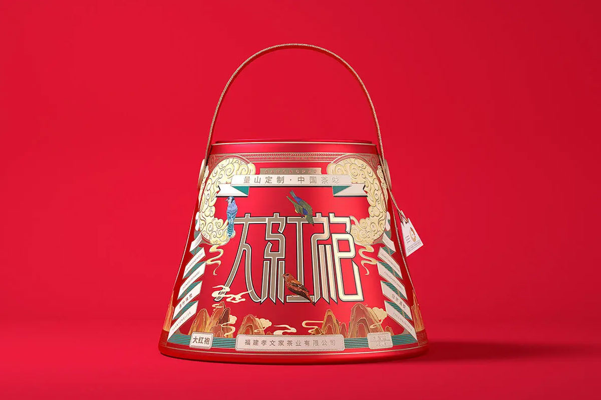 大红袍！中国茶味—携山罐铁罐包装设计