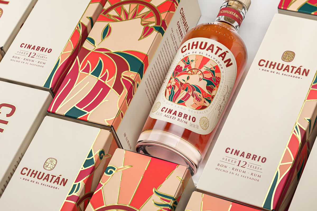 精致又高端Cihuatán朗姆酒包装设计-酒包装设计公司-诗宸包装设计