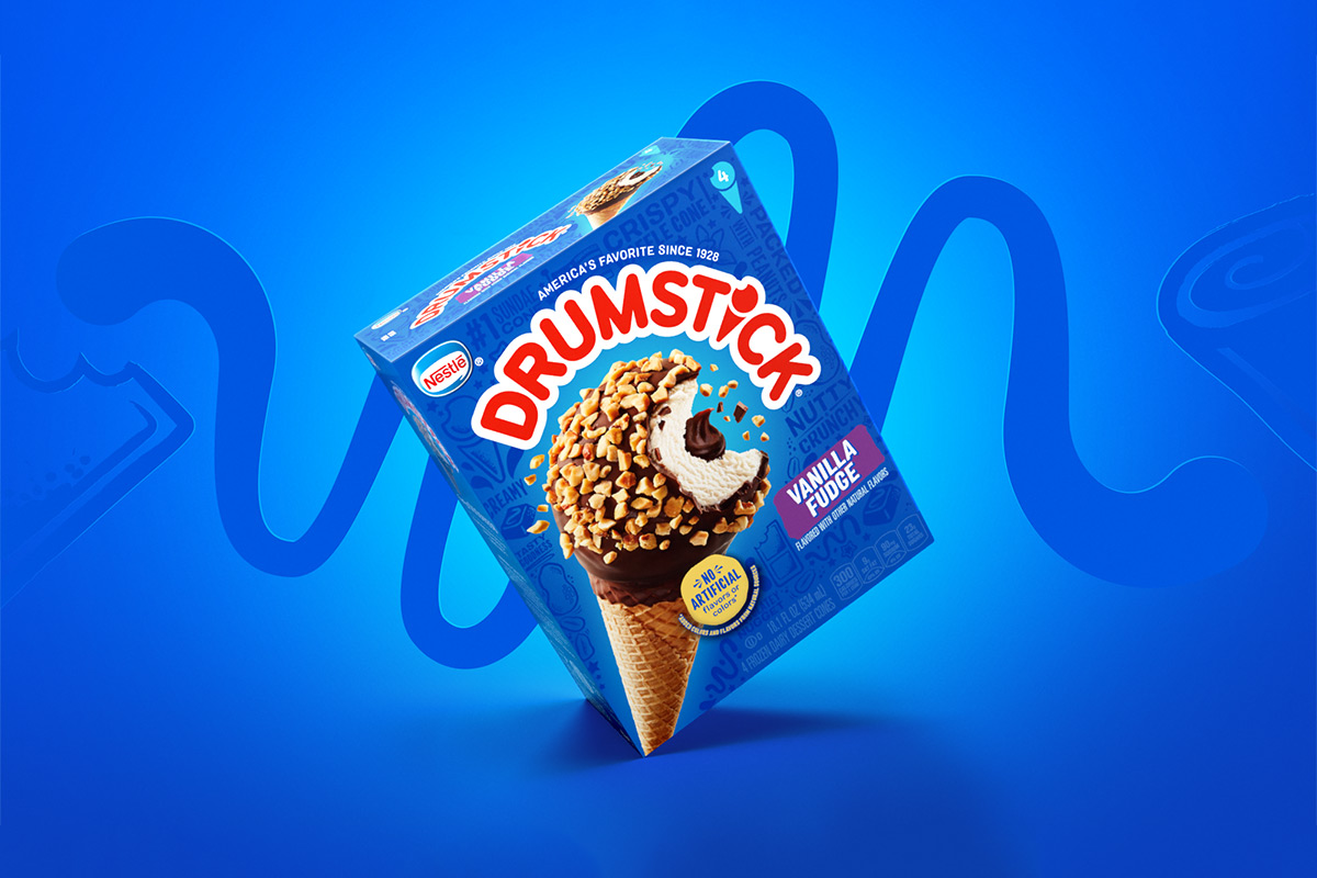 Drumstick雀巢冰激凌全新包装设计