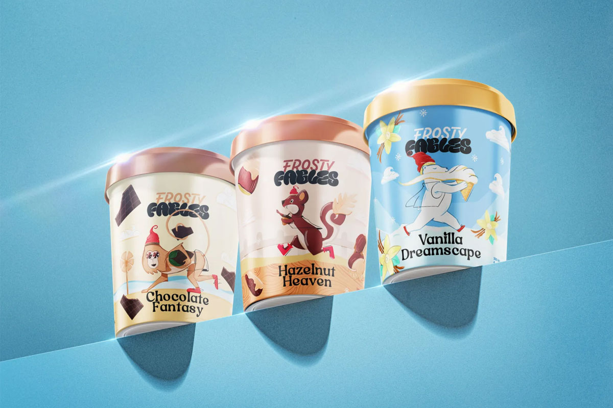 Frosty Fable冰淇淋包装设计