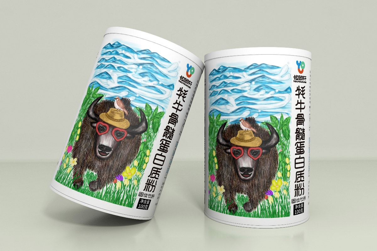 牦牛骨髓蛋白质粉包装设计