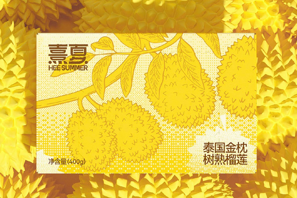 榴莲包装图片