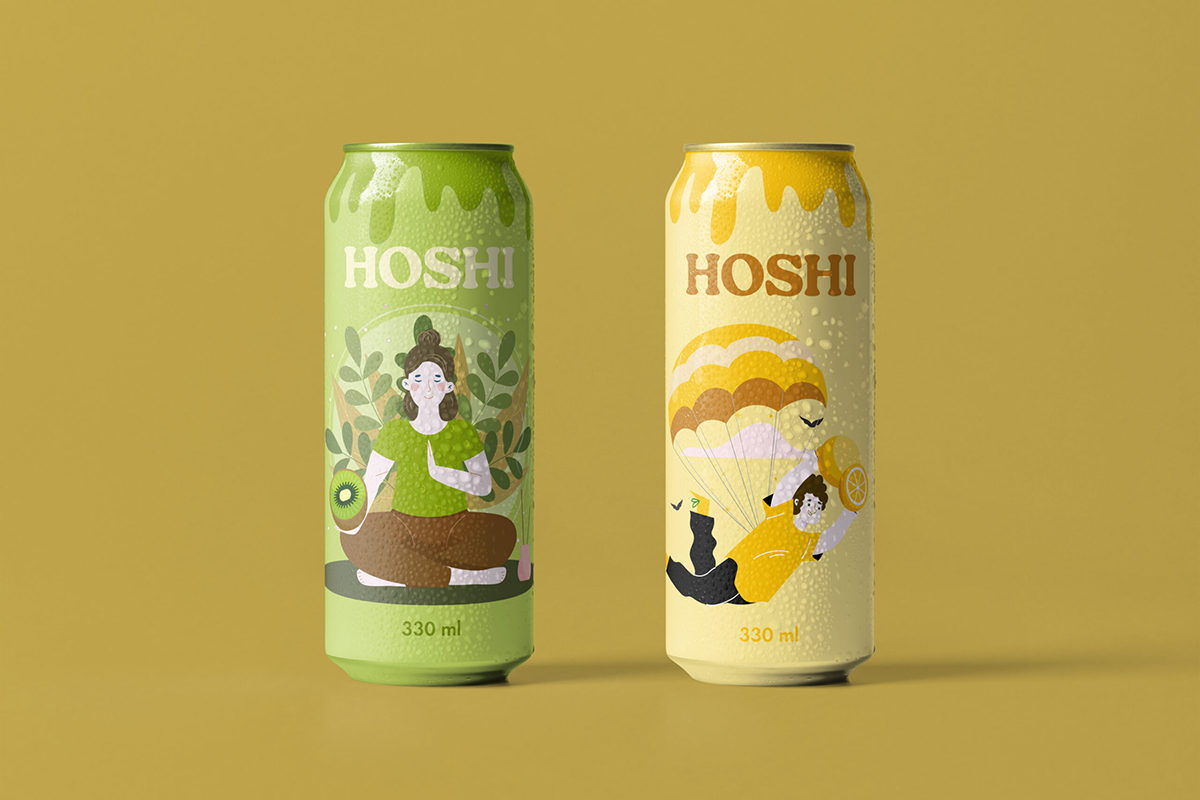 HOSHI饮料包装设计