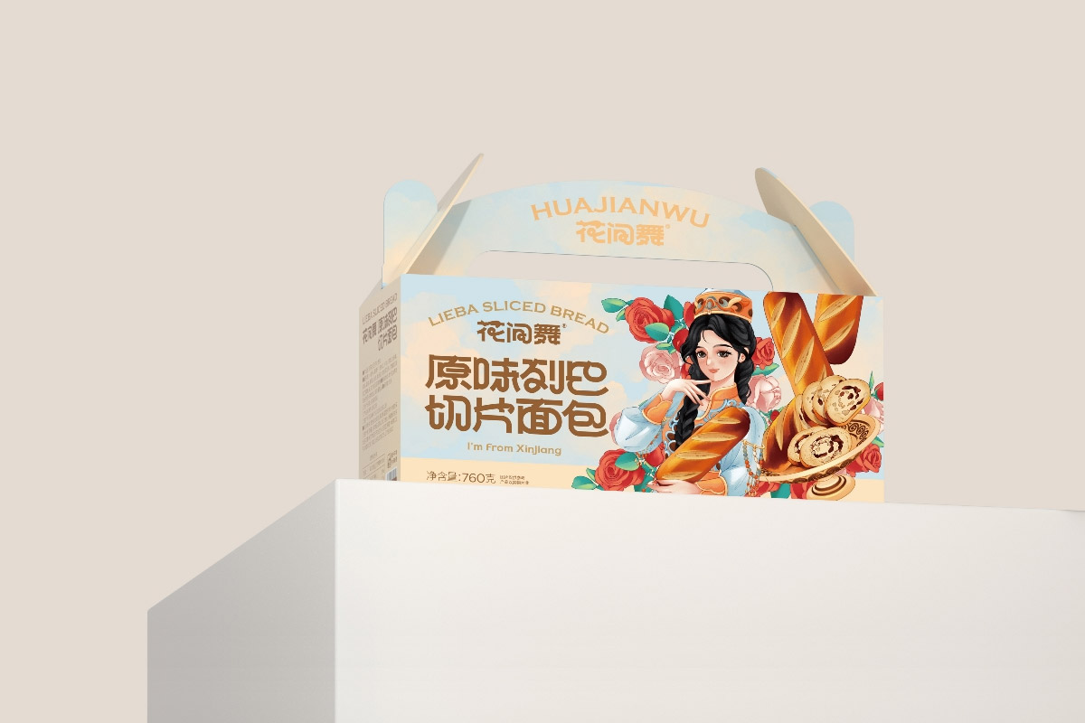 花间舞｜原味杂粮软酥包装设计