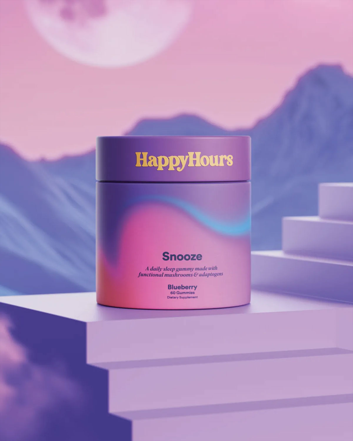 梦幻图案的Happy Hours软糖酒品牌包装设计案例