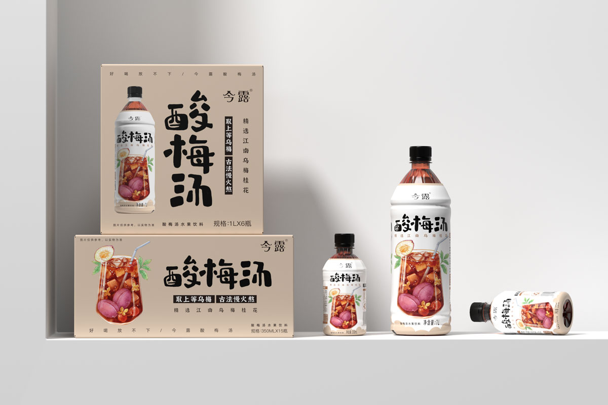 好喝不上头！今露酸梅汤包装设计