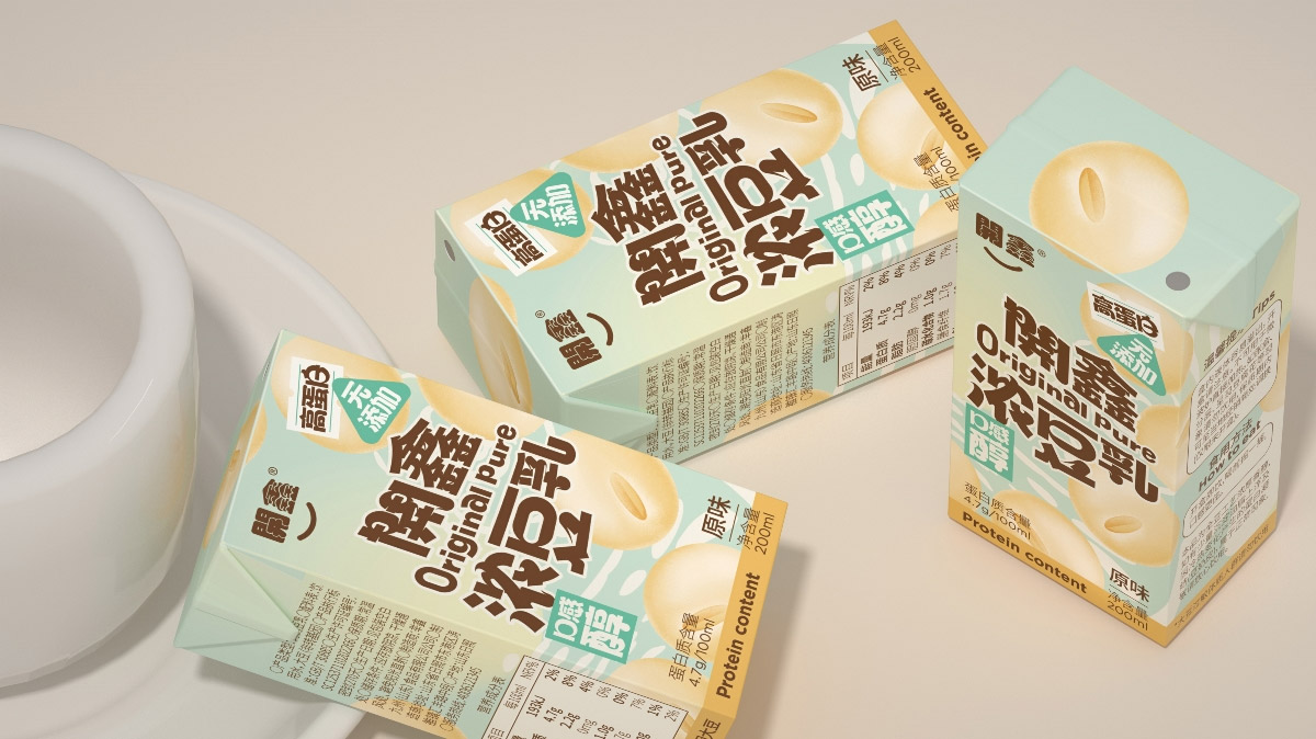 開鑫｜浓豆乳系列包装设计