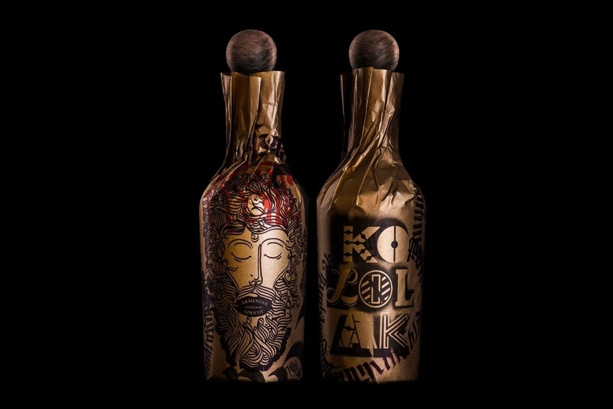亚美尼亚民族风情的Kololak葡萄酒包装设计