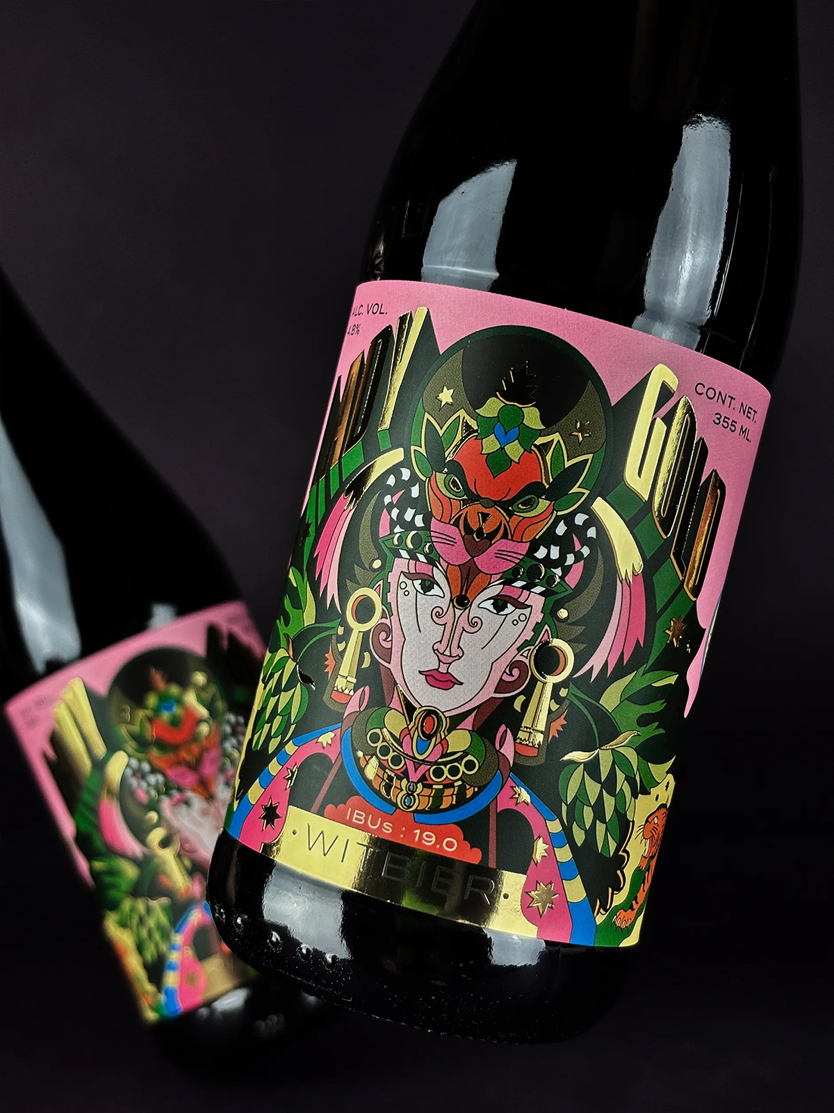 女士金啤酒