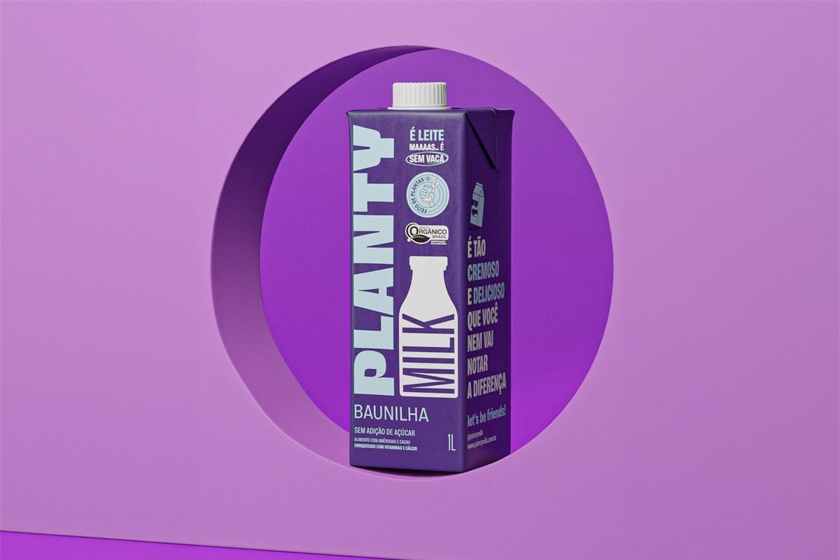 信息传达！PLANTY牛奶饮品品牌包装设计