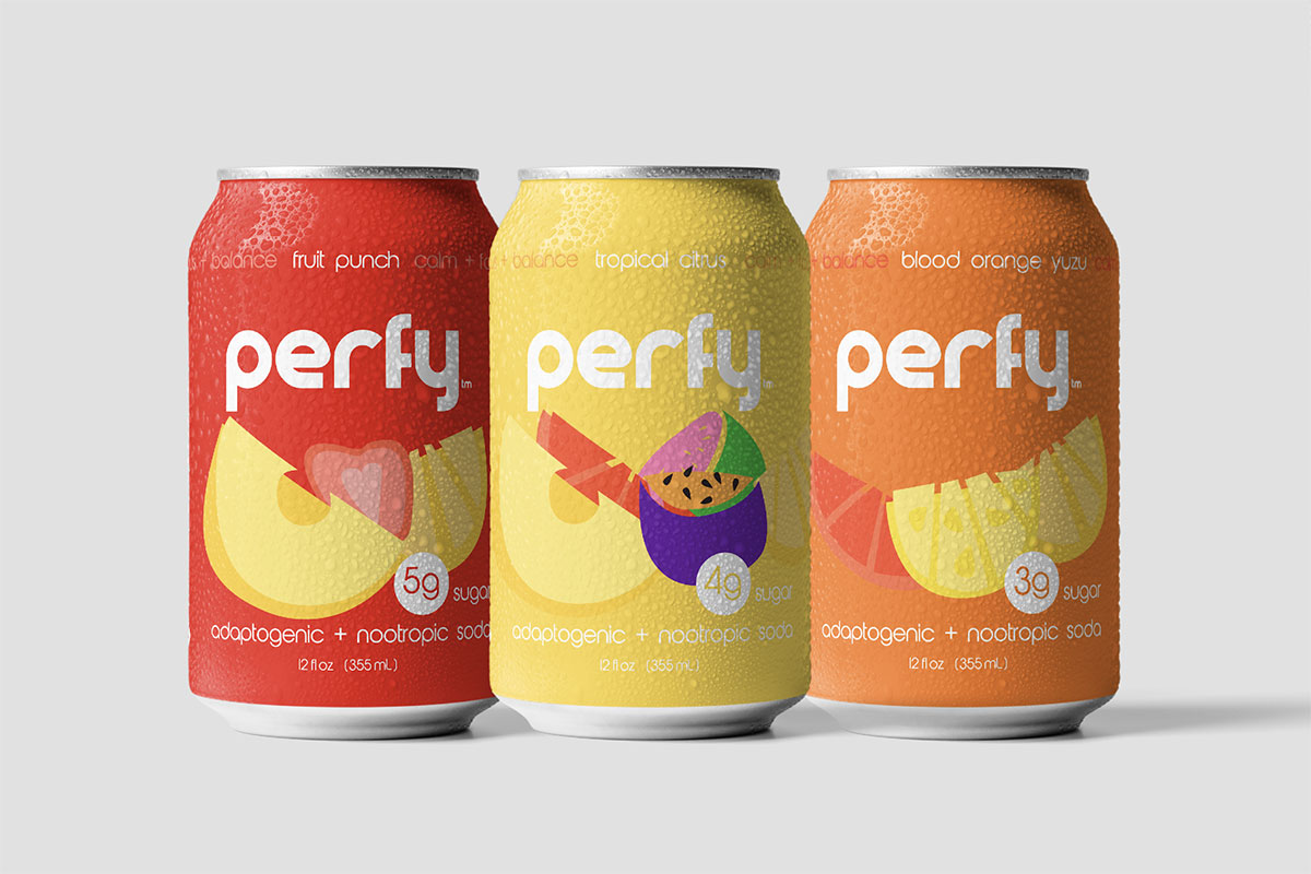Perfy苏打水包装设计