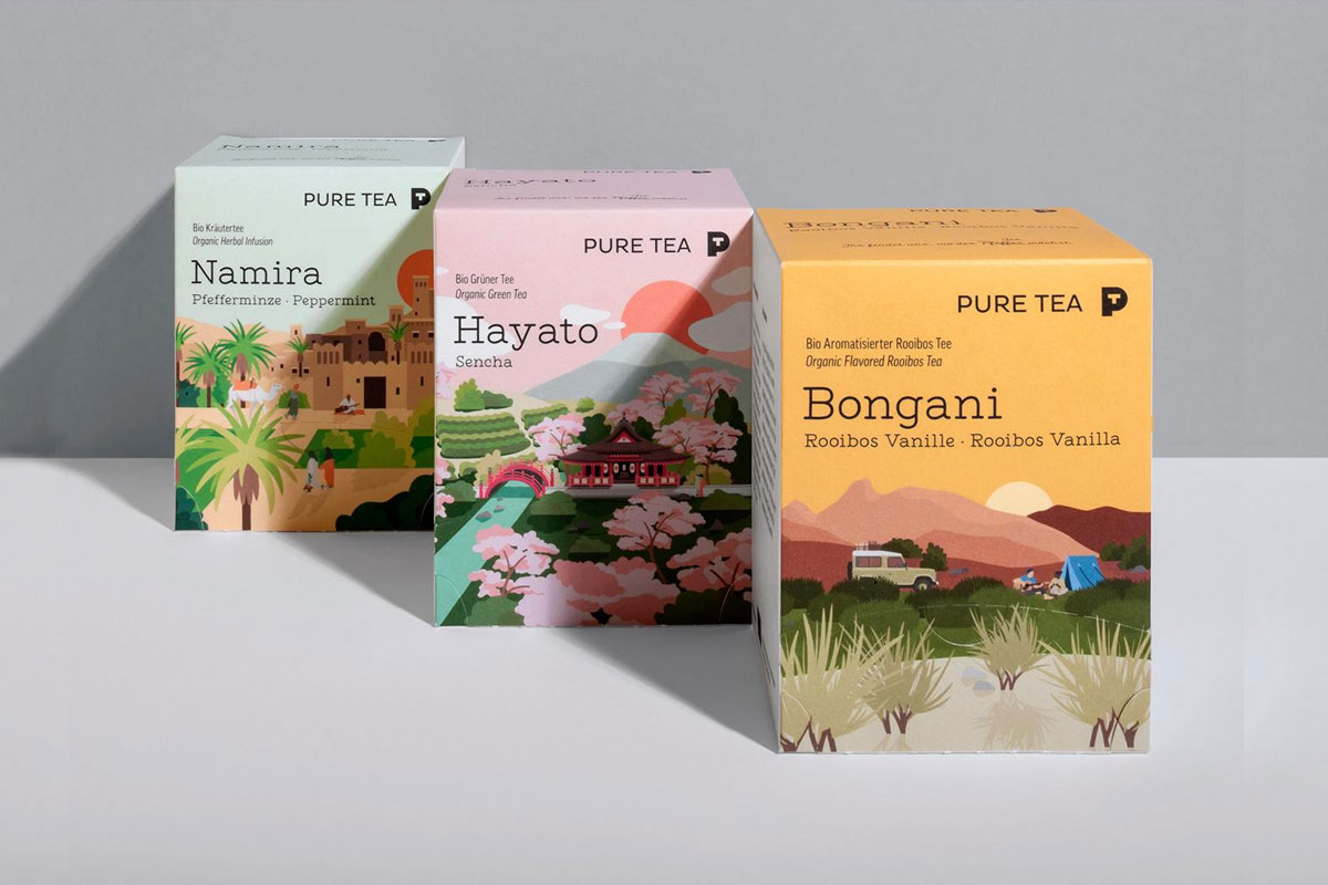 Pure Tea有机茶包装设计