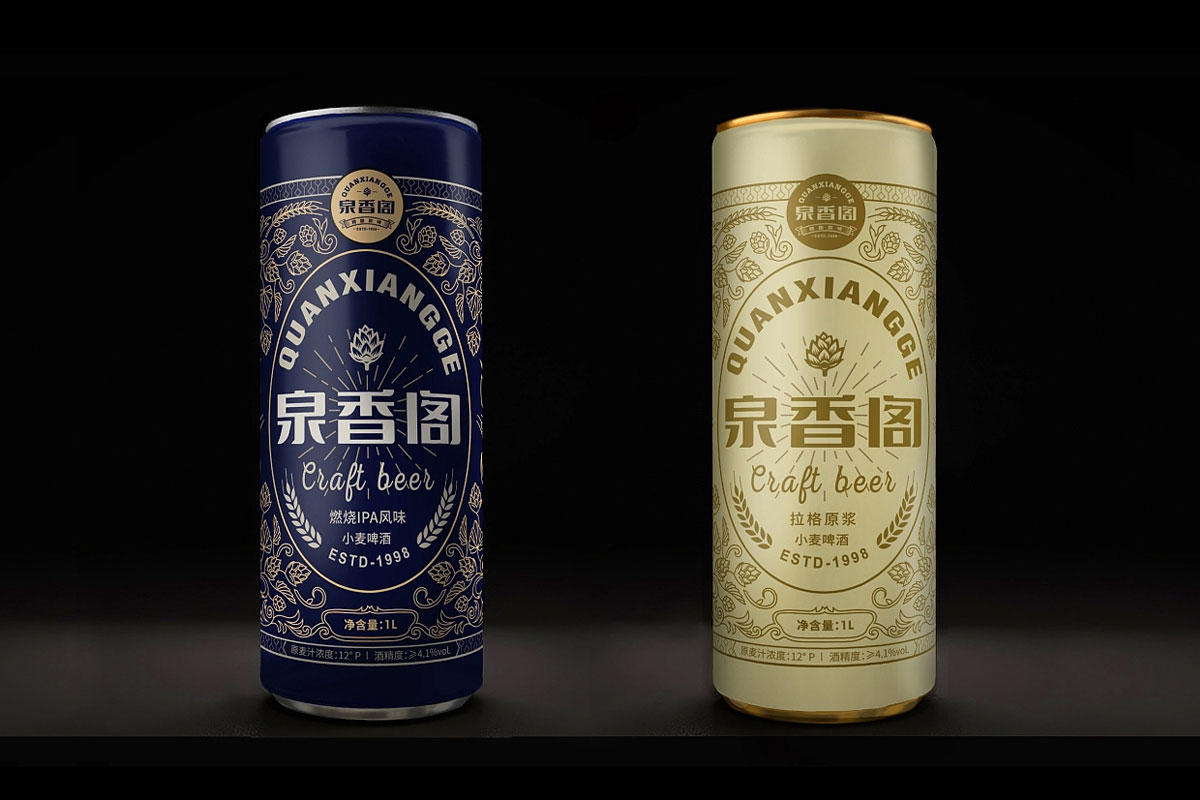 泉香阁啤酒包装设计