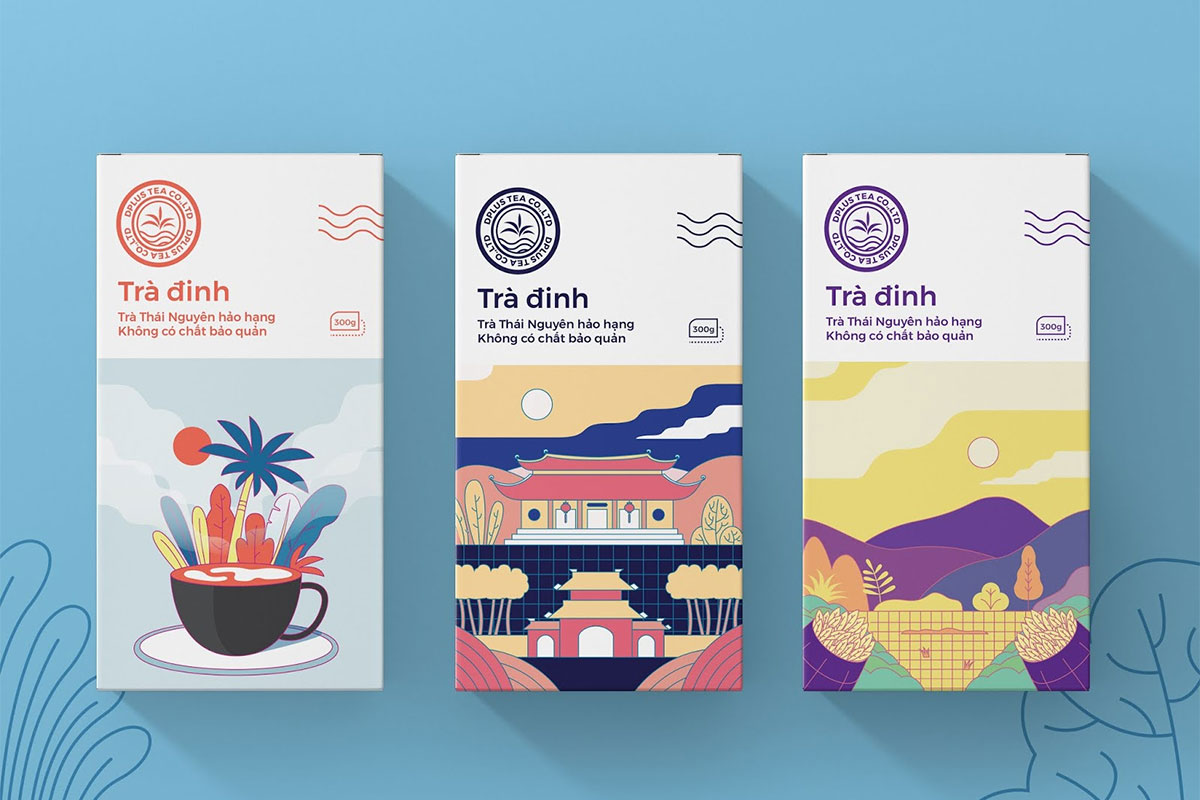 Tra Dinh茶包装设计