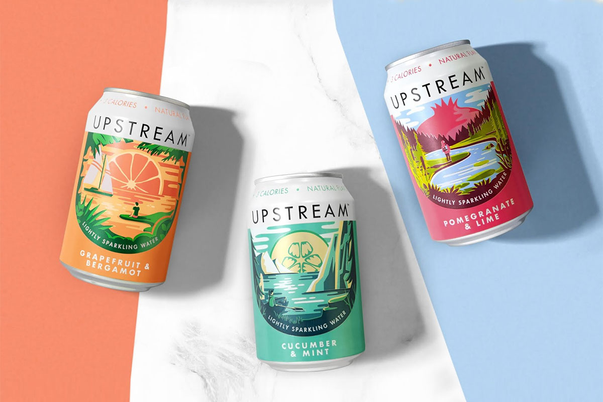 Upstream苏打水包装设计