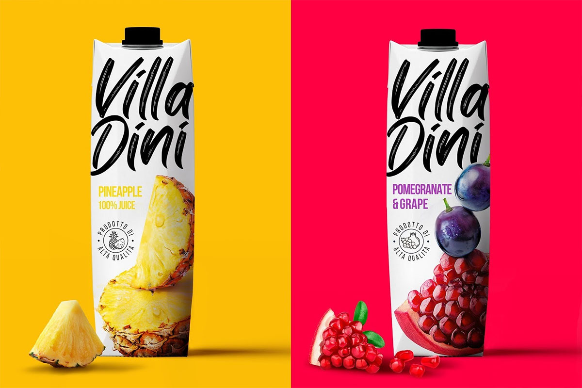 Villa Dini果汁包装设计