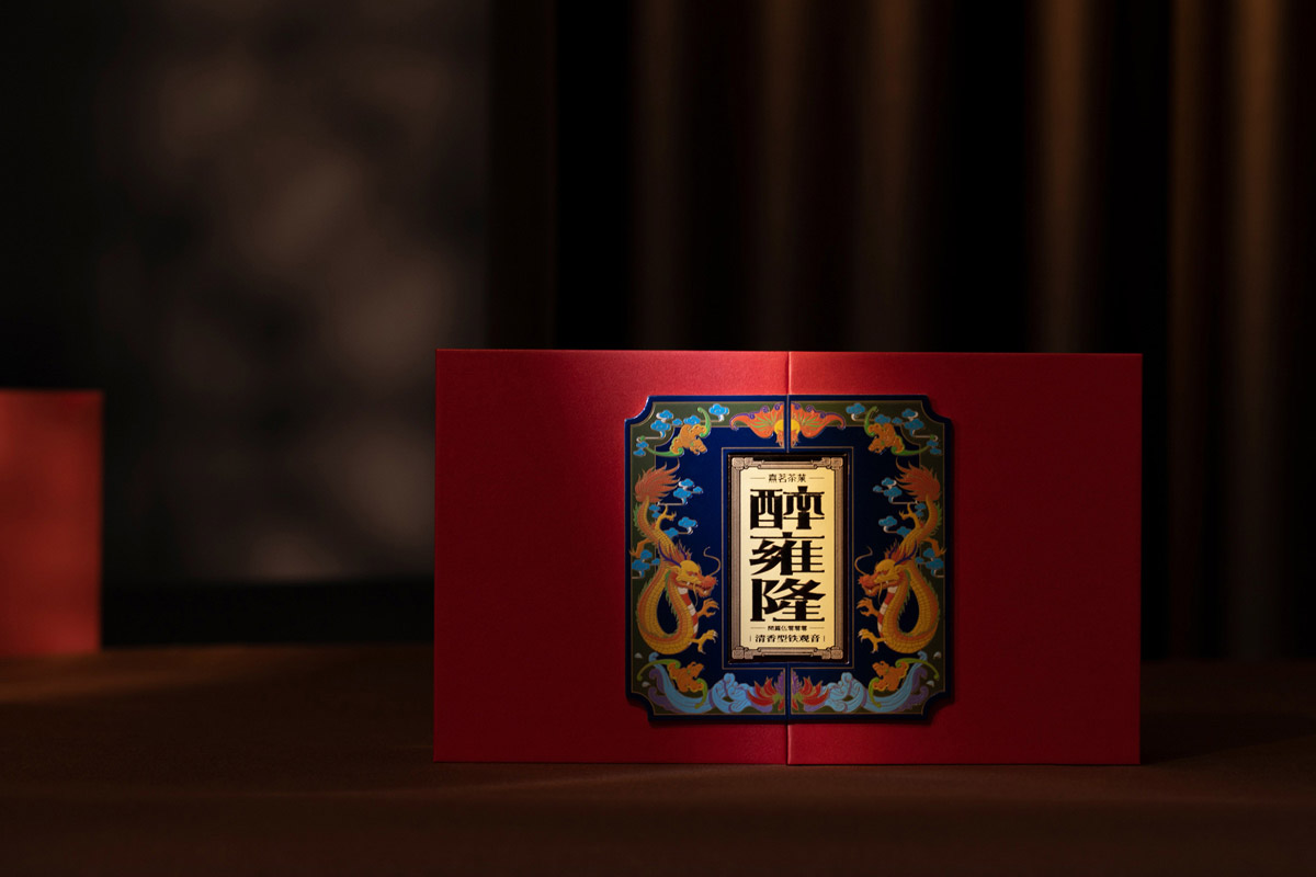 雕梁画栋！中式风格铁观音茶叶礼盒包装设计