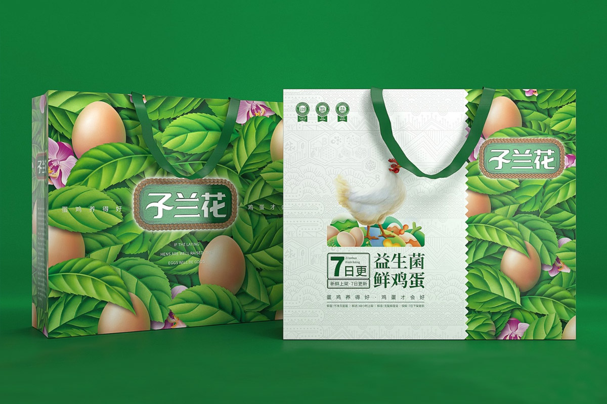 子兰花鸡蛋 | 农产品包装设计