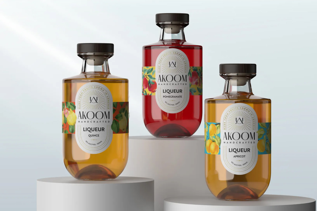 AKOOM水果利口酒包装设计